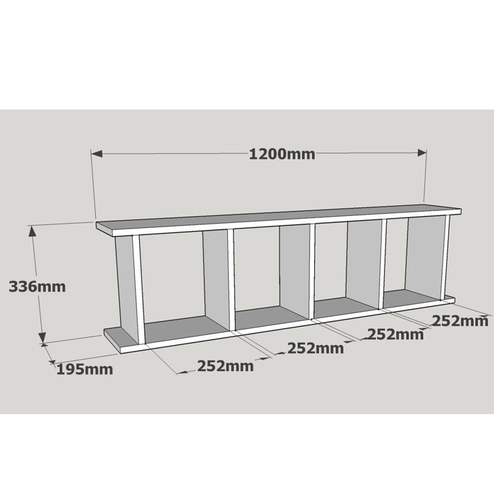 Bless international Floating Bookcase Wayfair